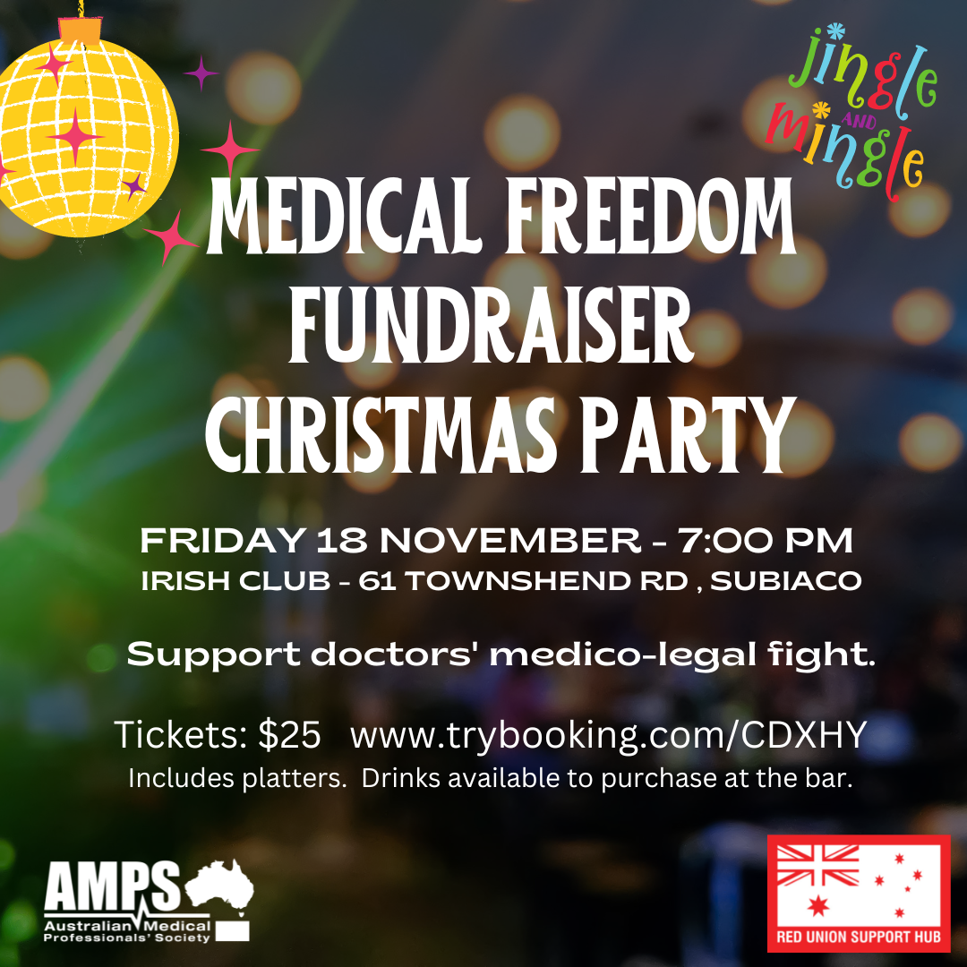 Medical Freedom Fundraiser Perth 18 Nov